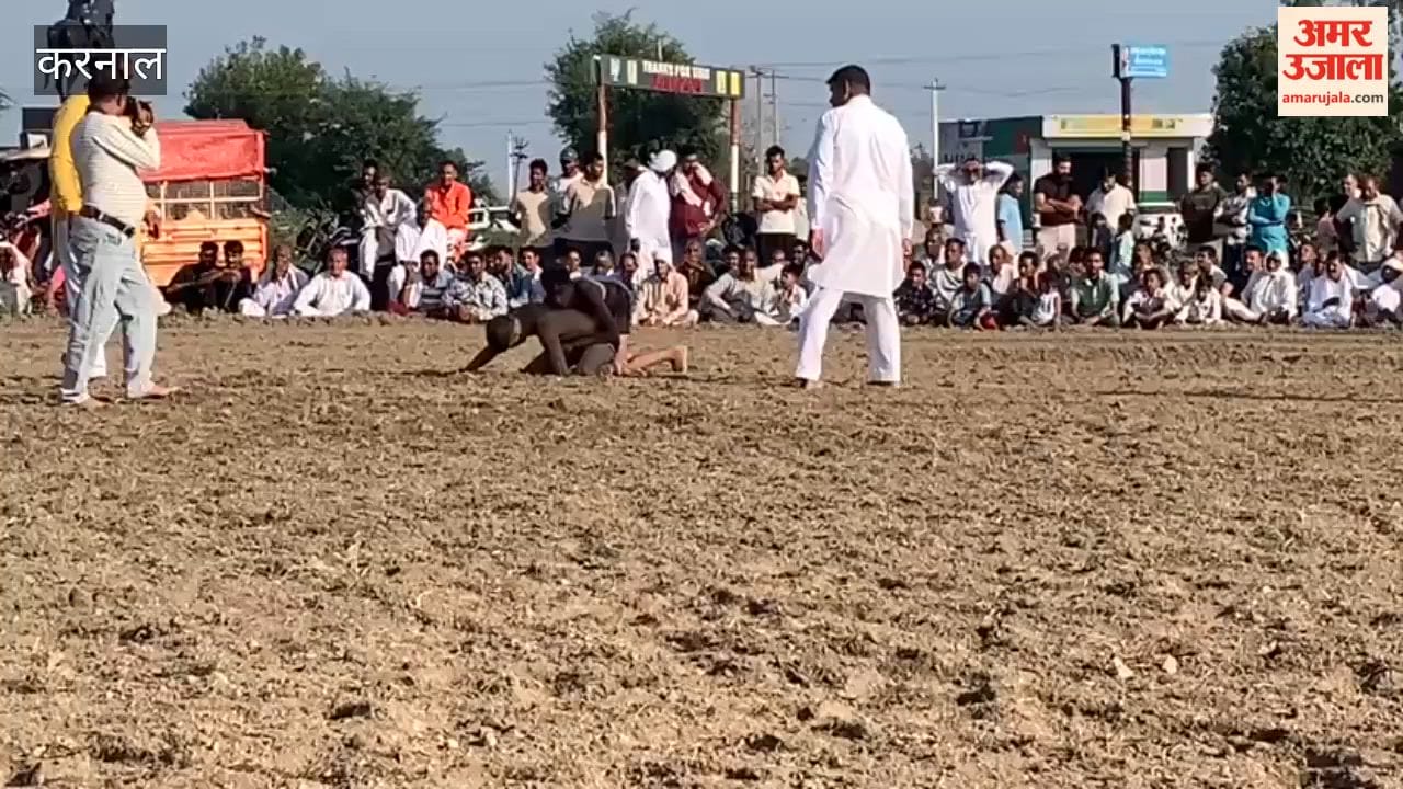 A *dangal* (wrestling competition) was organized on Sunday at the Shri Shakumbhari Devi Temple by the Shri Shakumbhari Maiya Dramatic Club.