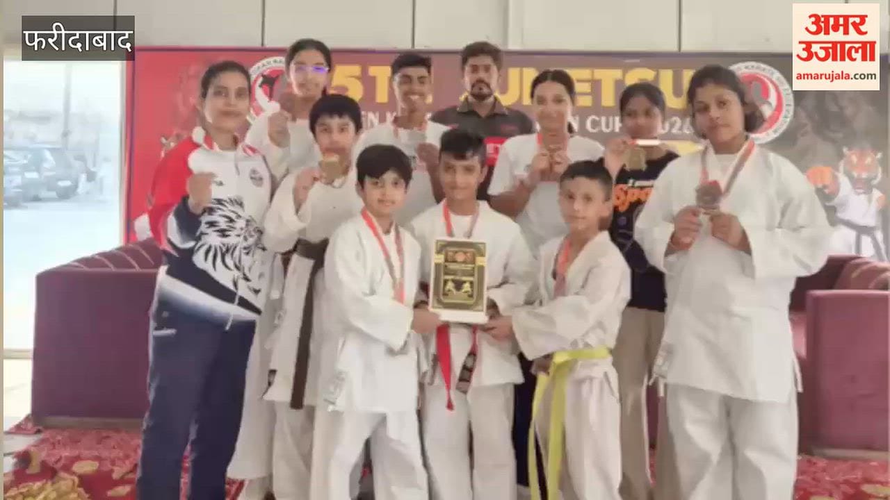 Faridabad won 9 medals in karate