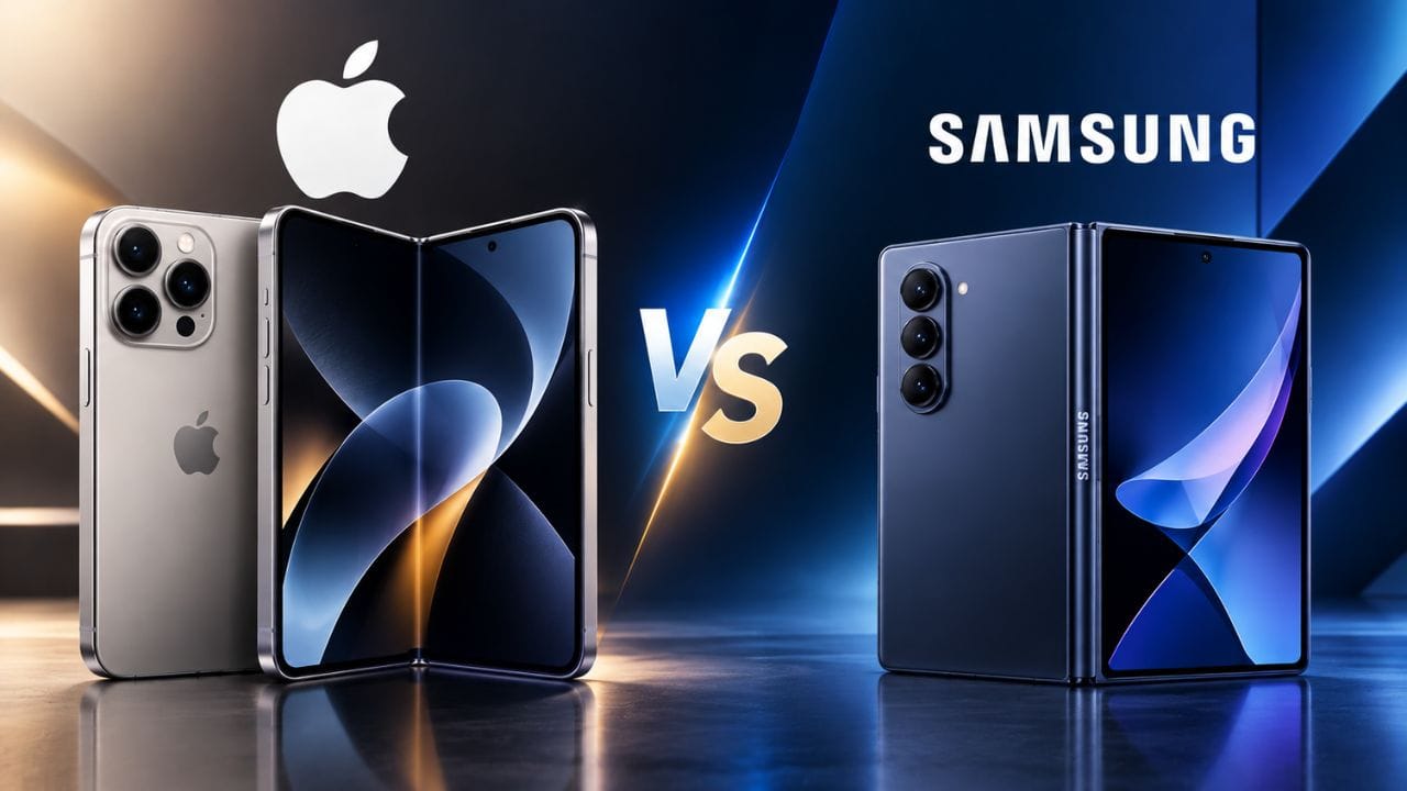 iphone duo vs samsung galaxy z fold8 who will win foldable phone game in india
